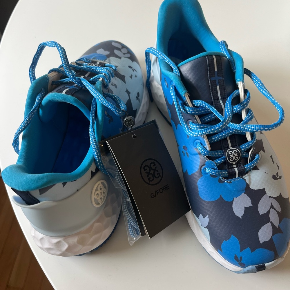 G/FORE Blue Camouflage Sneakers Modern Athletic Style